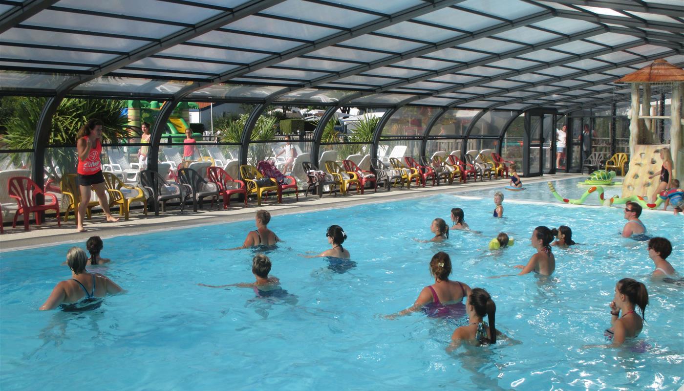 aquatic gym indoor pool, camping europa - Campsite Europa Saint Gilles Croix de Vie